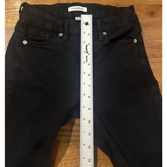 Good American Jeans Women’s Black 00/24 Good Legs - Picture 7 of 11